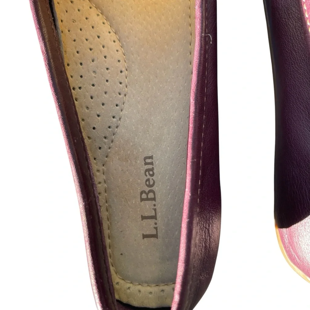 L. Bean Burgundy Leather Penny Loafers 6.5M‎ Brazil Comfort Classic Preppy